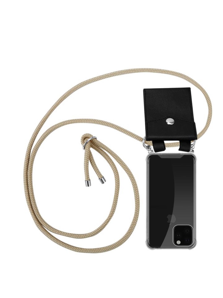 Handykette für Apple iPhone 11 PRO Hülle in GLÄNZEND BRAUN