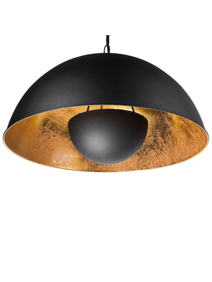Pendelleuchten THAMES in Schwarz/Gold - (W) 50 x (H) 158 x (L) 50 cm