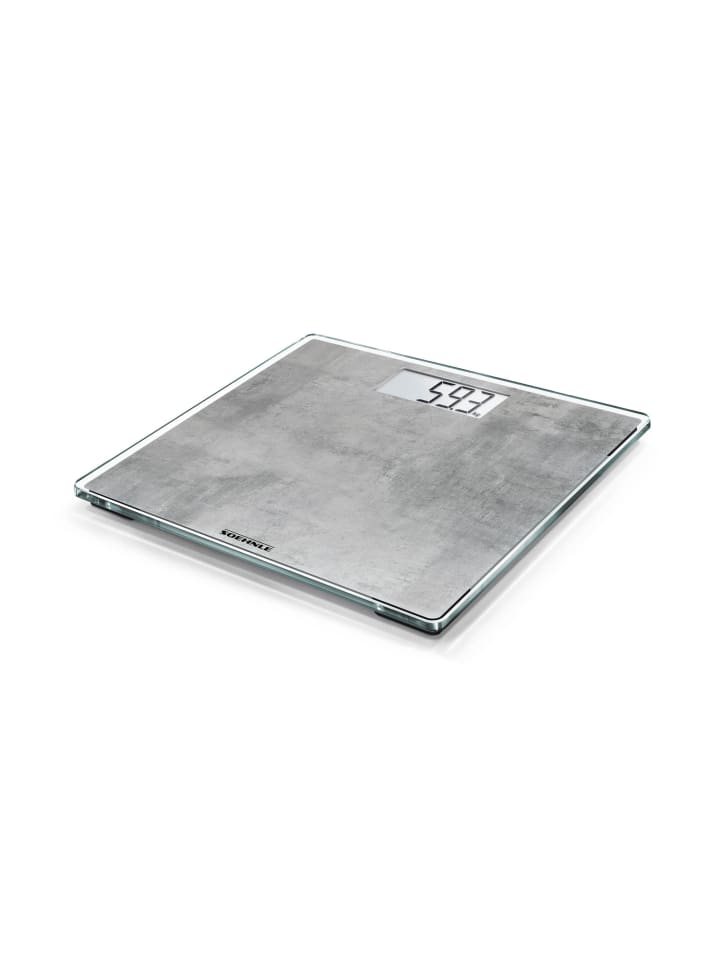 Personenwaage Style Sense Compact 300 Concrete grau schwarz 29,0 x 29,0 x 2,0cm