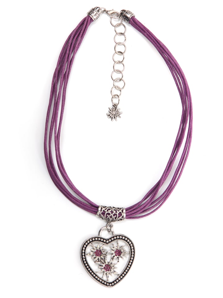 Dirndl Kette " Iris " in violett