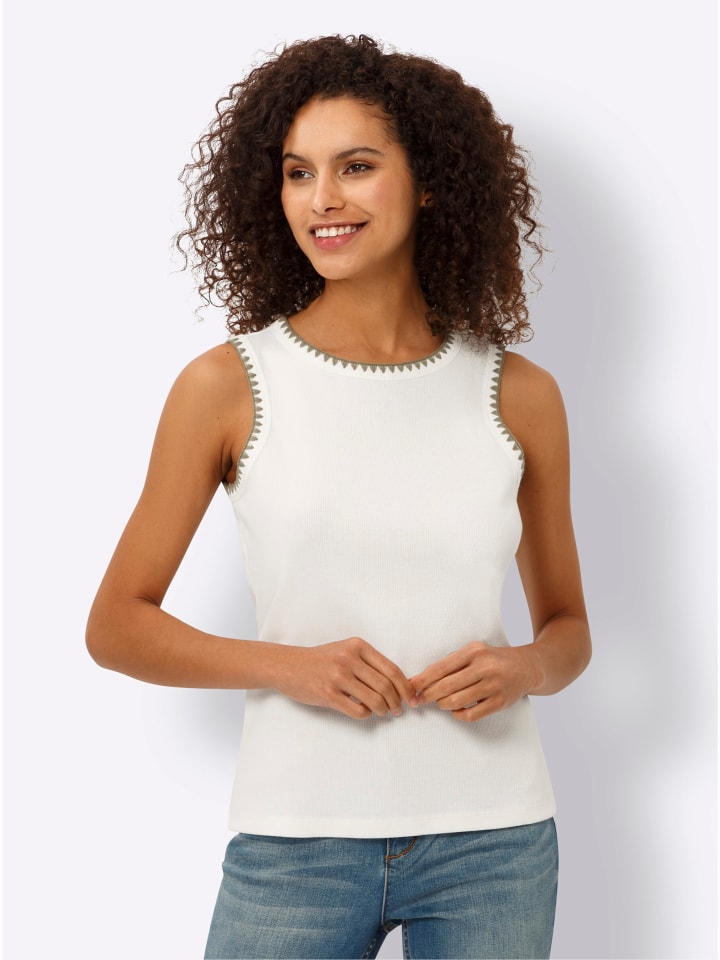 Shirttop in ecru