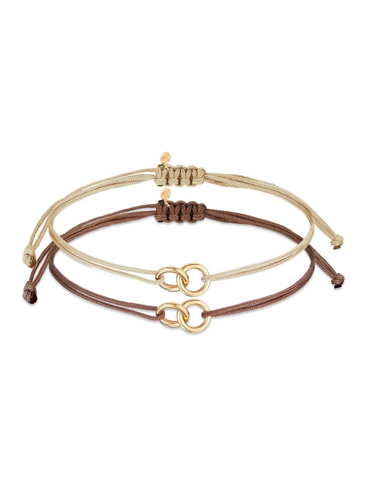Armband 925 Sterling Silber Infinity, Kreis in Gold