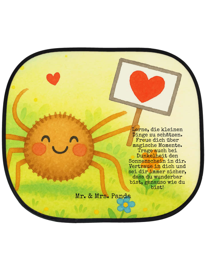 Auto Sonnenblende Spinne Agathe Motivation Desi... in Weiß