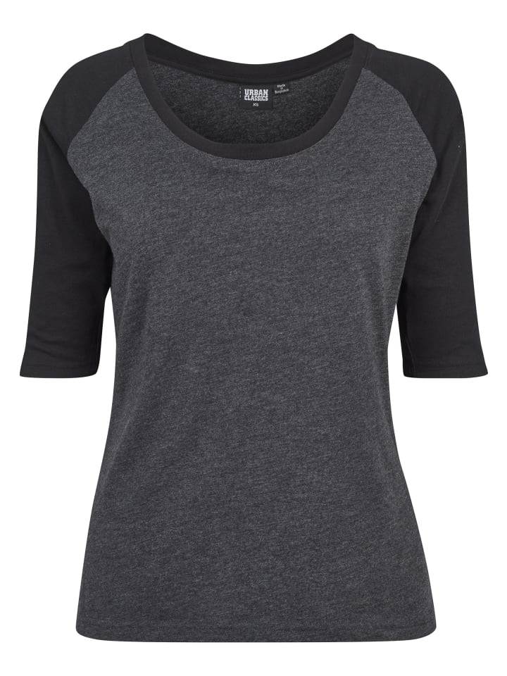 T-Shirt in charcoal/black