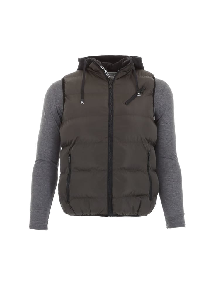 Jacke in Grün und Schwarz