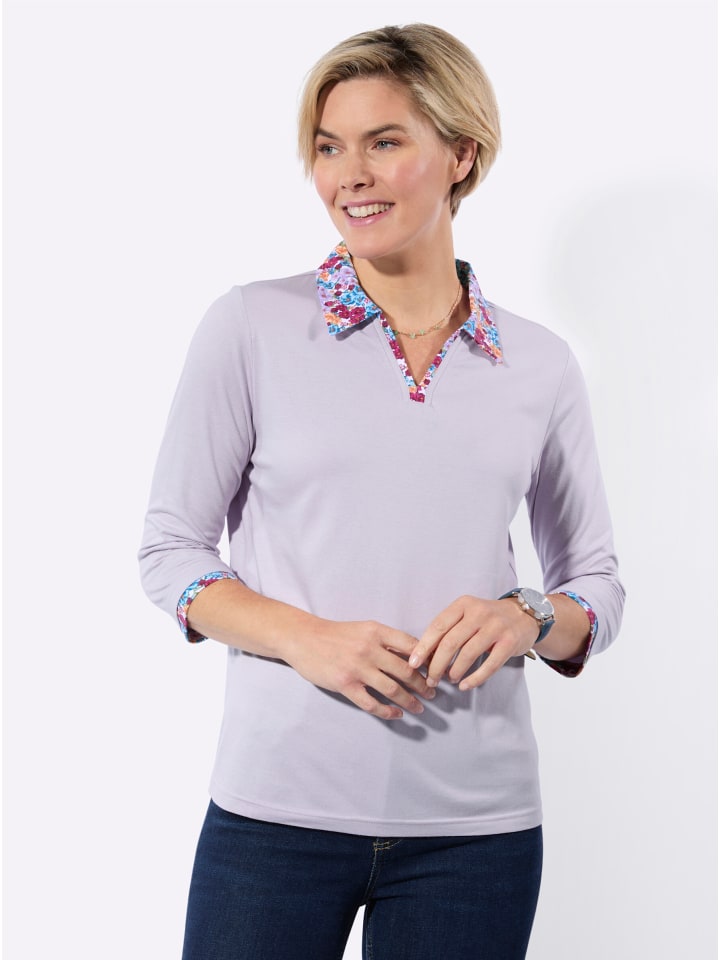 Poloshirt in flieder