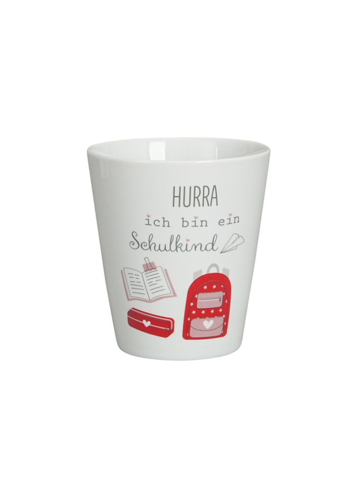 Happy Mug aus Hurra ich bin ein Schulkind in rot