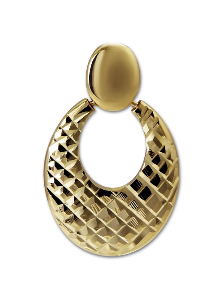 Anhänger Gold 333 Gelbgold - 8 Karat Oval Kettenanhänger