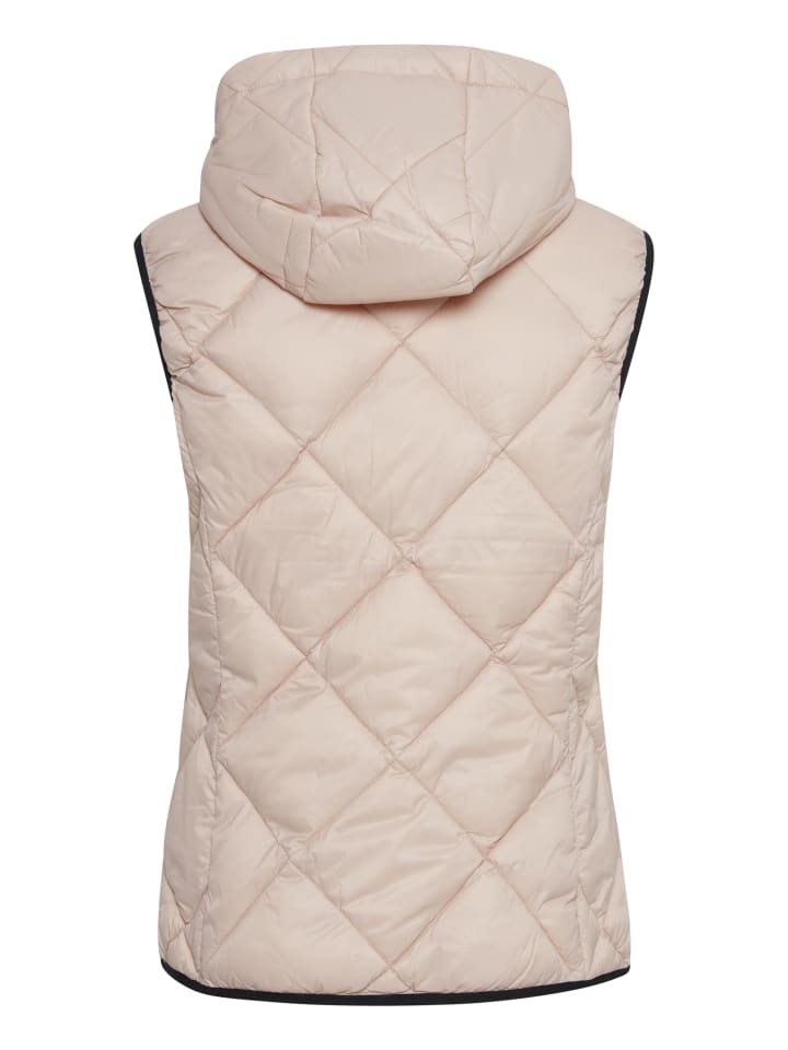 BYAMALLA WAISTCOAT - QUILTED Regular fit in Rose Dust