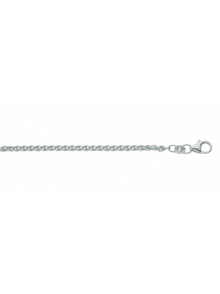 Damen 925 Silber Zopf Halskette Ø 1,7 mm in silber