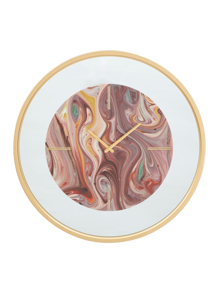 Mehrfarbige Metallwanduhr Ø 60x6 cm