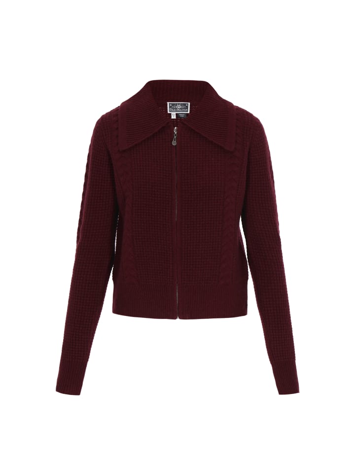 Women Cardigan in burgundy