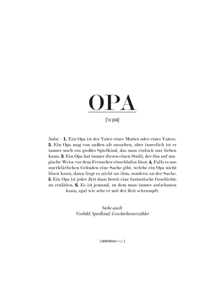 Poster Opa