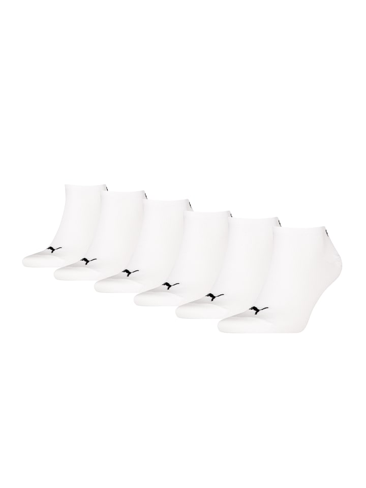 Socken PUMA UNISEX SNEAKER PLAIN 6P in White