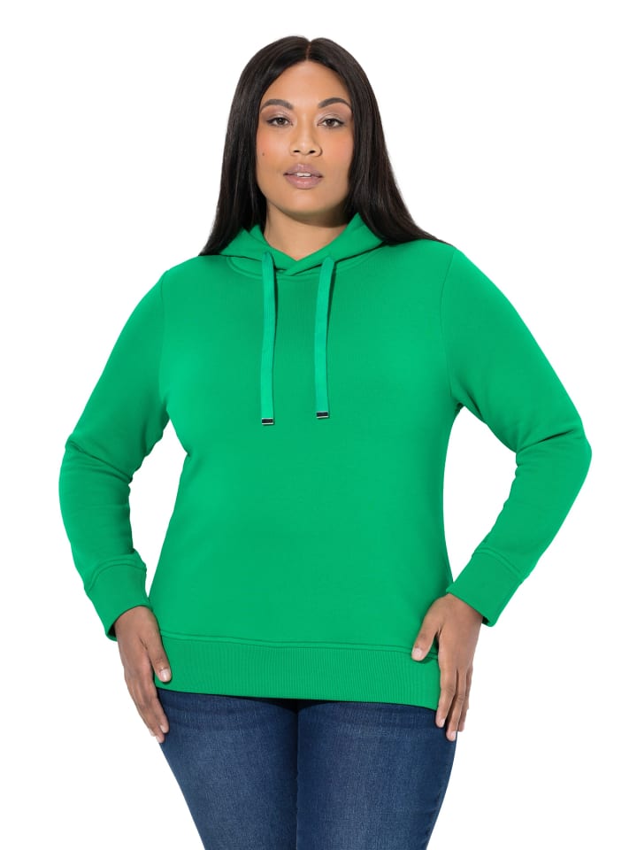 Sweatshirt in smaragdgrün