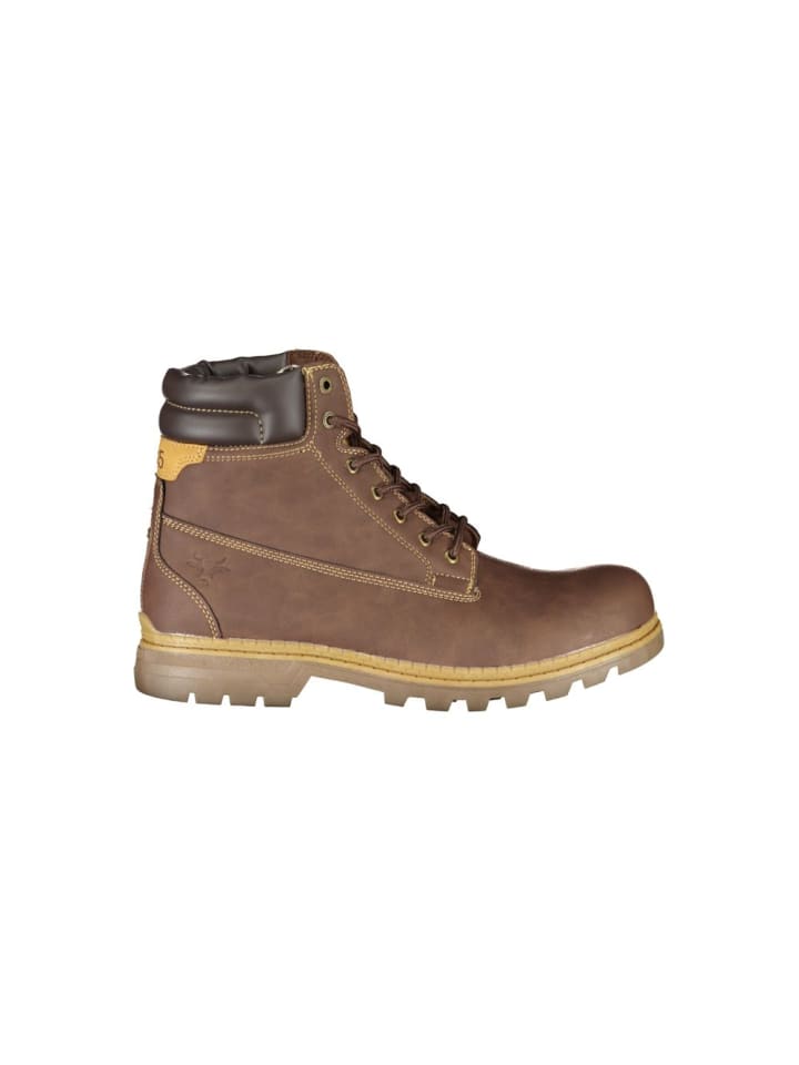 Braun Polyester Herren Knöchel Stiefel