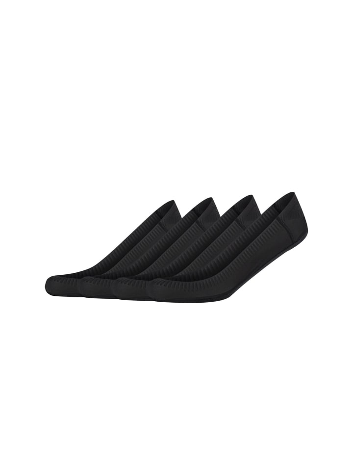 Füßlinge 4er Pack black