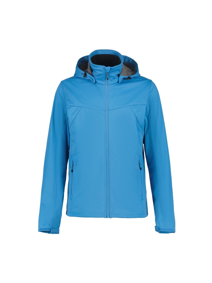 Softshelljacke mit Kapuze Biggs in blau