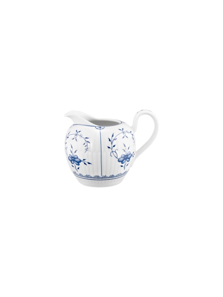 Milchkännchen Amina Strohblume in Blau-Weiß 290 ml