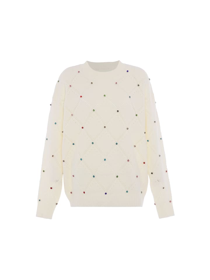 Damen Sweater in WOLLWEISS