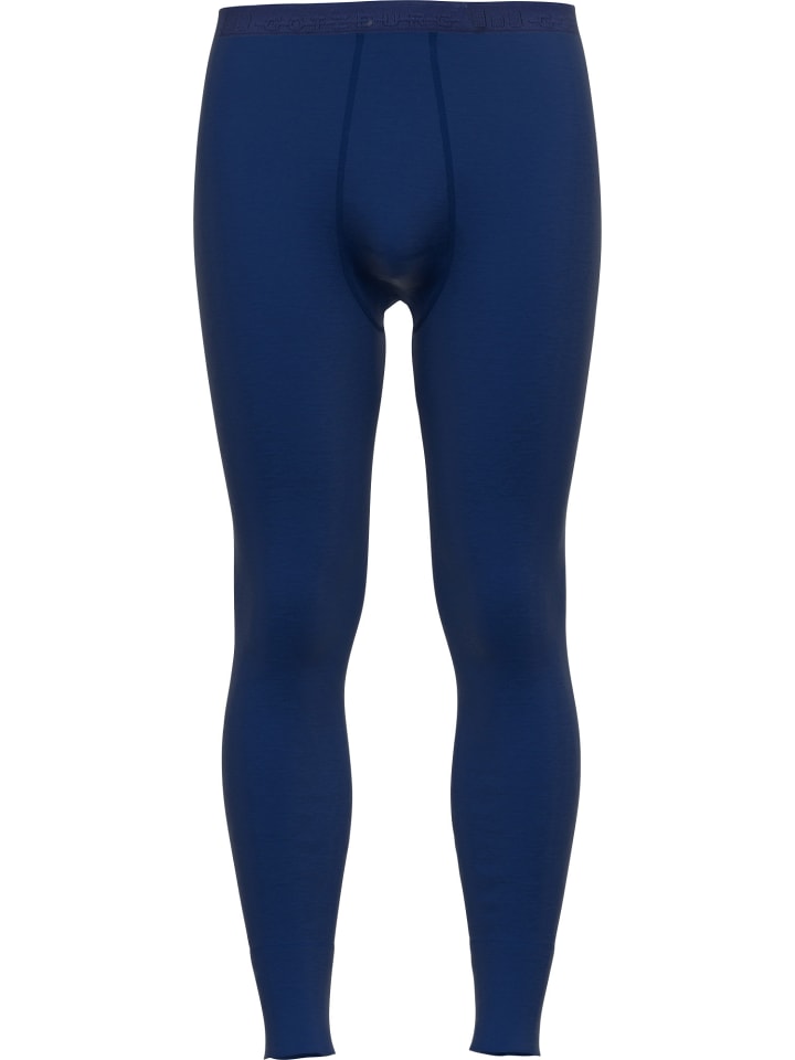 Interlock-Jersey, Thermo, Baumwolle Thermo-Unterhose, lang in marine