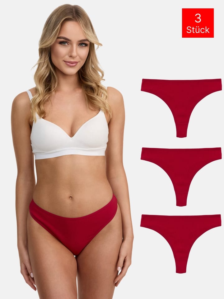 3er-Set: String "F933" in Rot