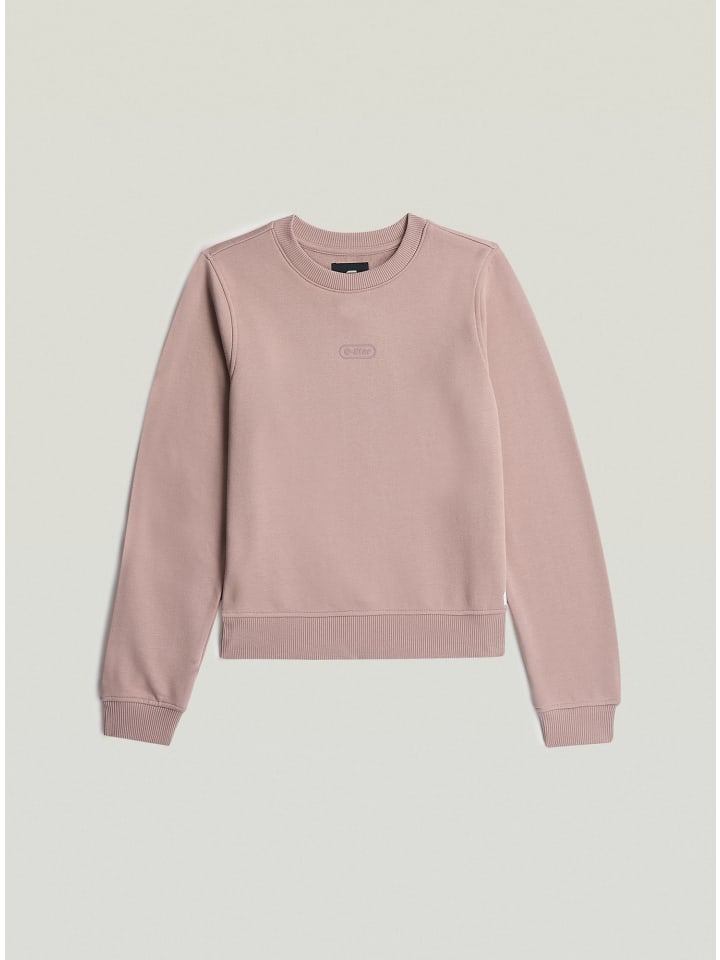 Center Chest Logo Crew Sweater lt berry mist
