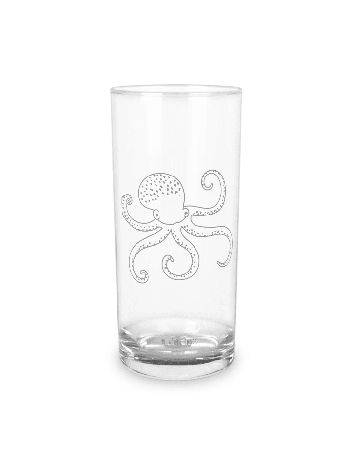 Lieblingsglas Tintenfisch ohne Spruch in Transparent