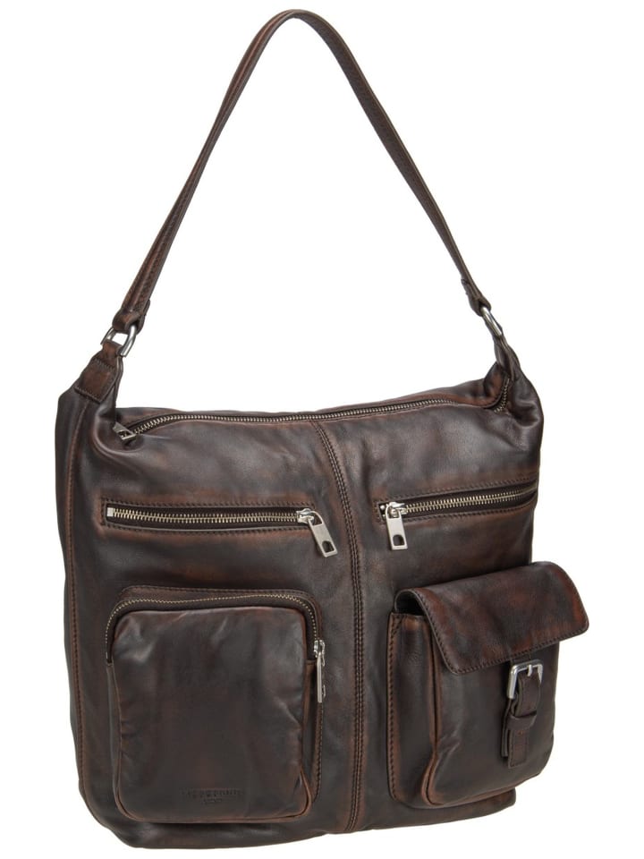 Handtasche Andrea Hobo M Lamb Snowcem in Roasted Coconut
