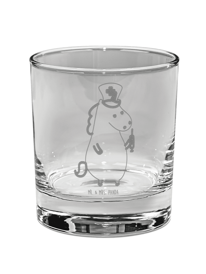 Tumbler Einhorn Krankenschwester ohne Spruch in Transparent