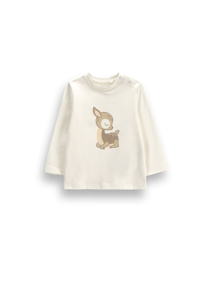 Langarm-Babyshirt in ecru