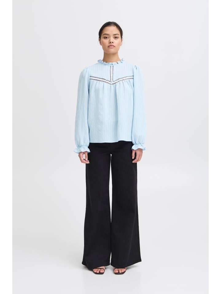 Langarm-Bluse IXSASSY Regular fit in Cashmere Blue