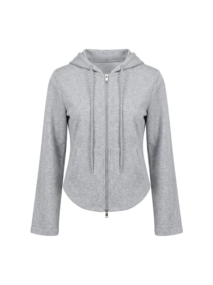 Women Hoodie in Grey Melange