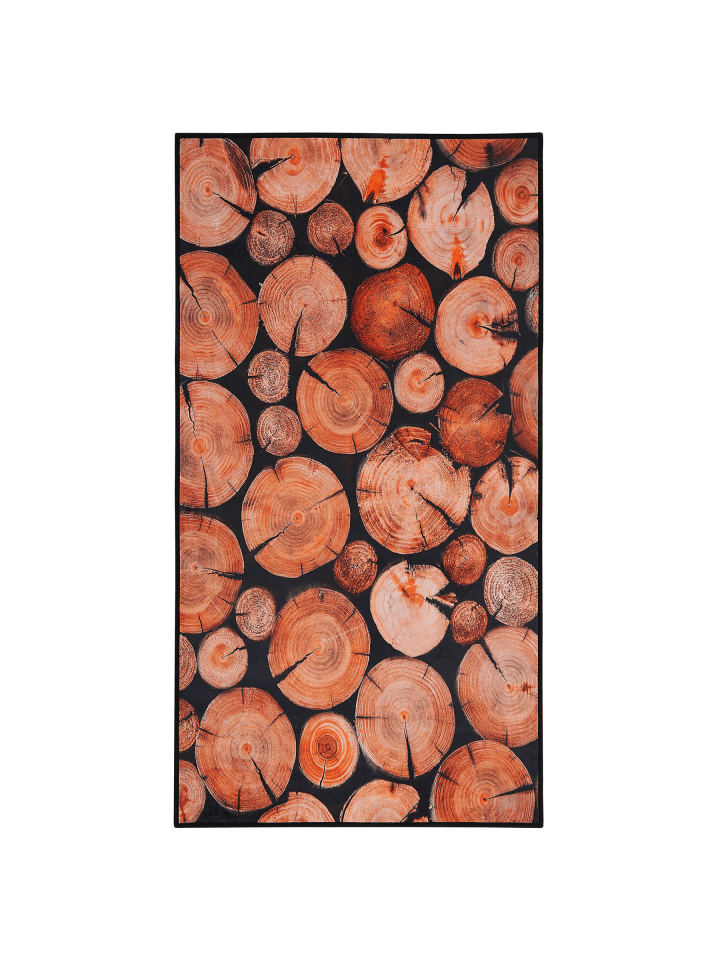 Kurzflor KARDERE in Braun/Schwarz - (W) 80 x (H) 0.5 x (L) 150 cm