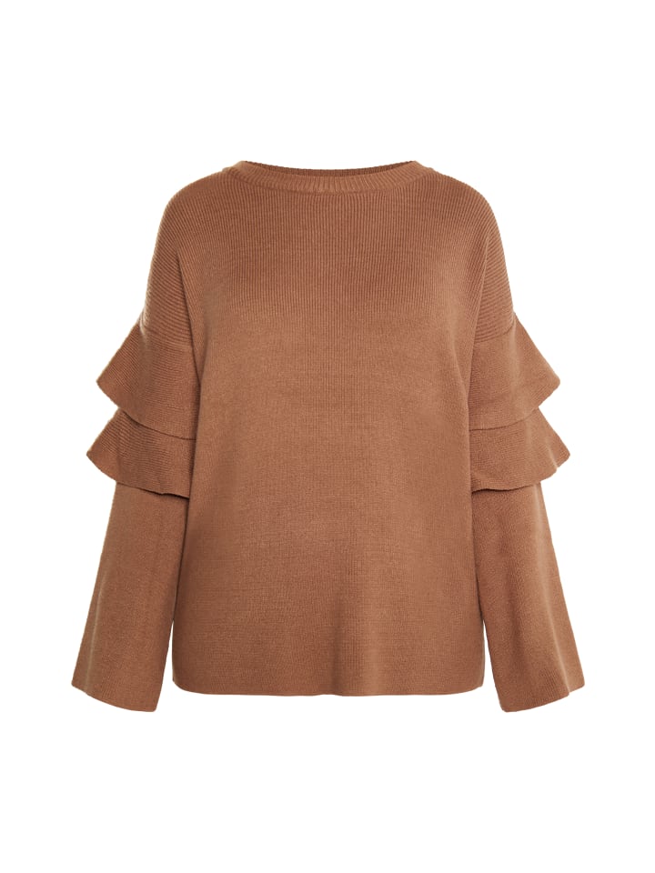 Damen Pullover in Kamel