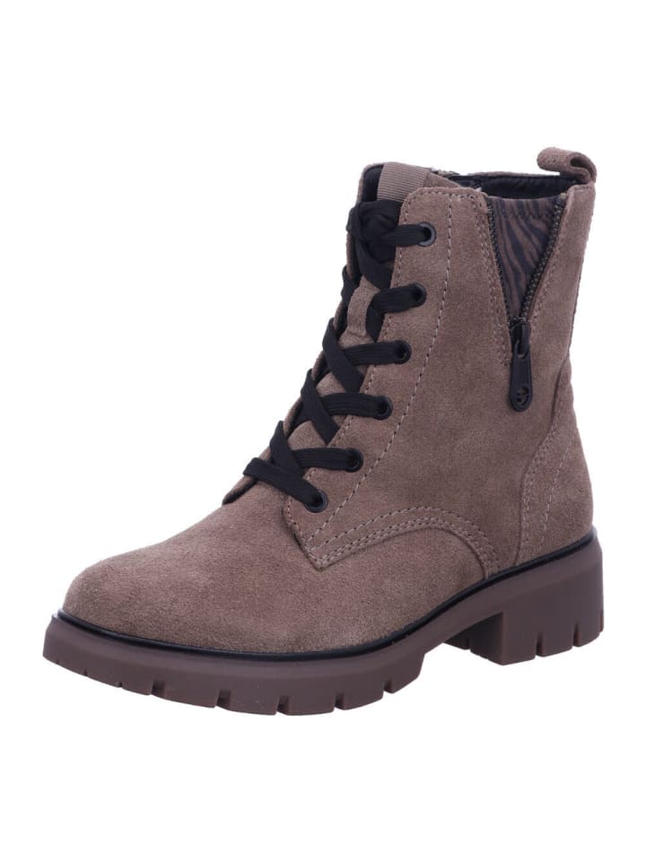 Schnürstiefel in PEPPER SUEDE