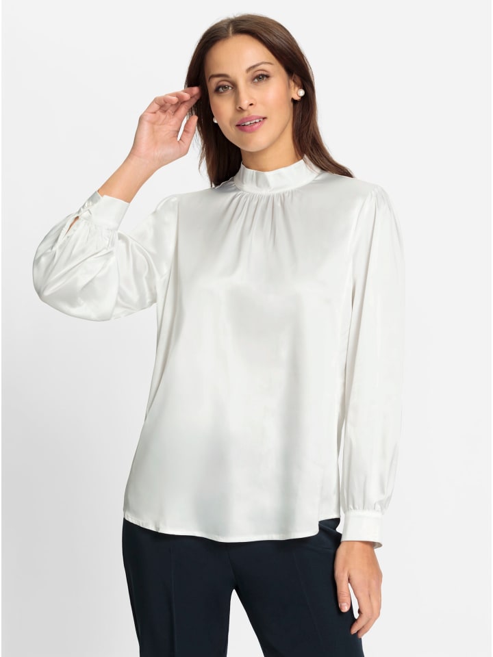 Bluse in ecru