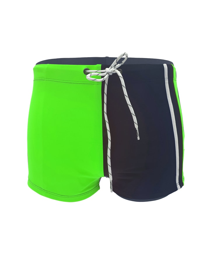 Badeshorts BEaktive in schwarz-grün