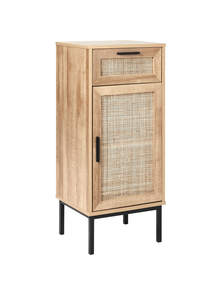Badezimmerschrank ROSELL in Naturfarben/Braun - (W) 40 x (H) 92 x (L) 36 cm