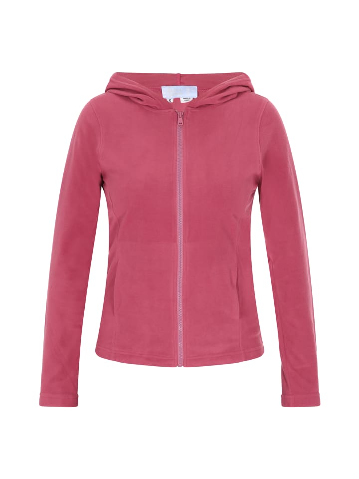 Damen Fleecejacke in Dunkelrosa