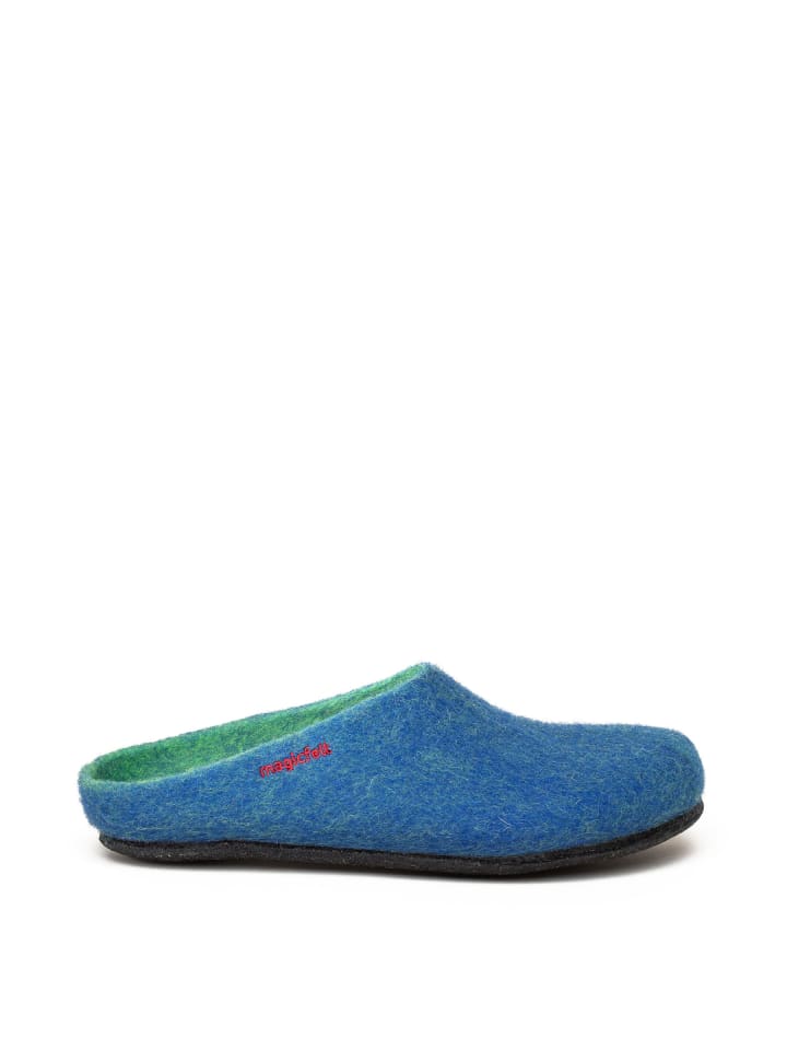 Filzpantoffel in blau