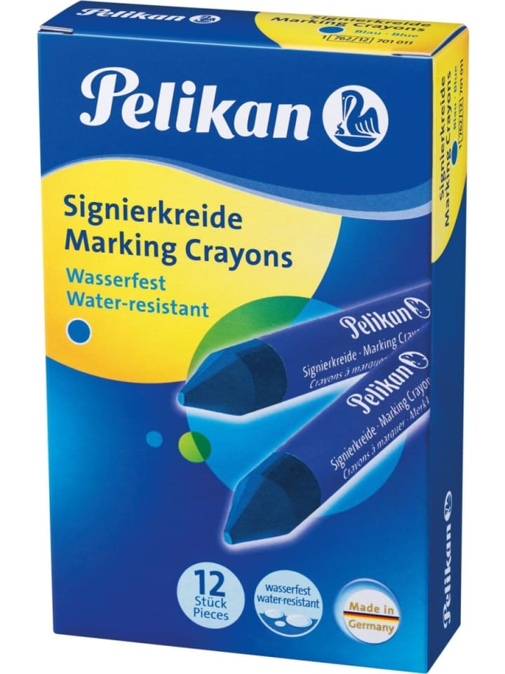 Signierkreide 762/12 blau 12 Stifte