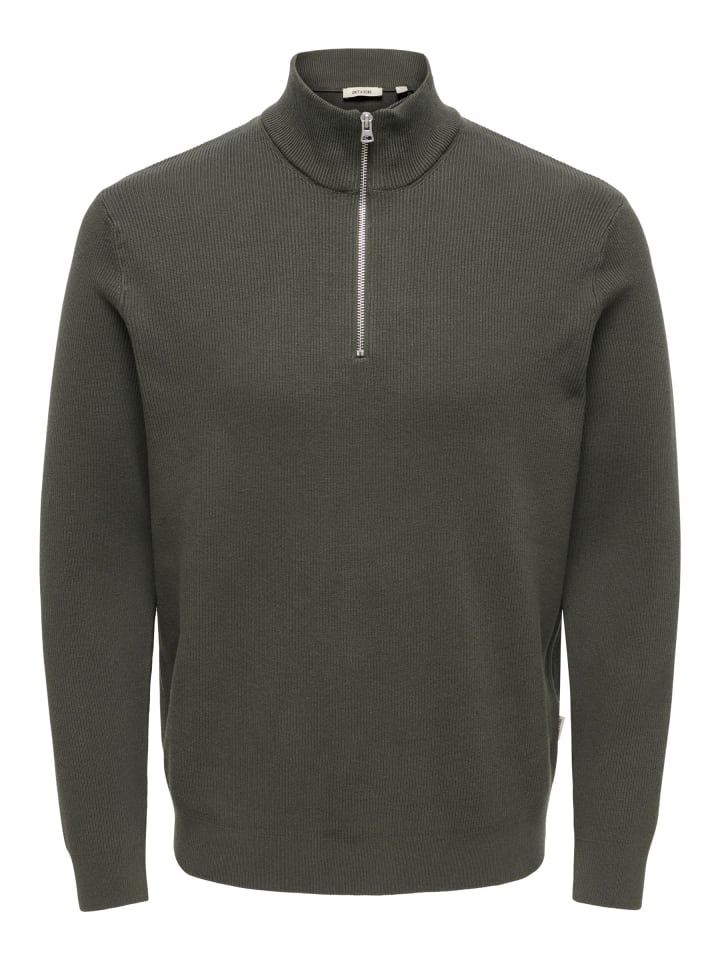 Strickpullover in Beluga 1