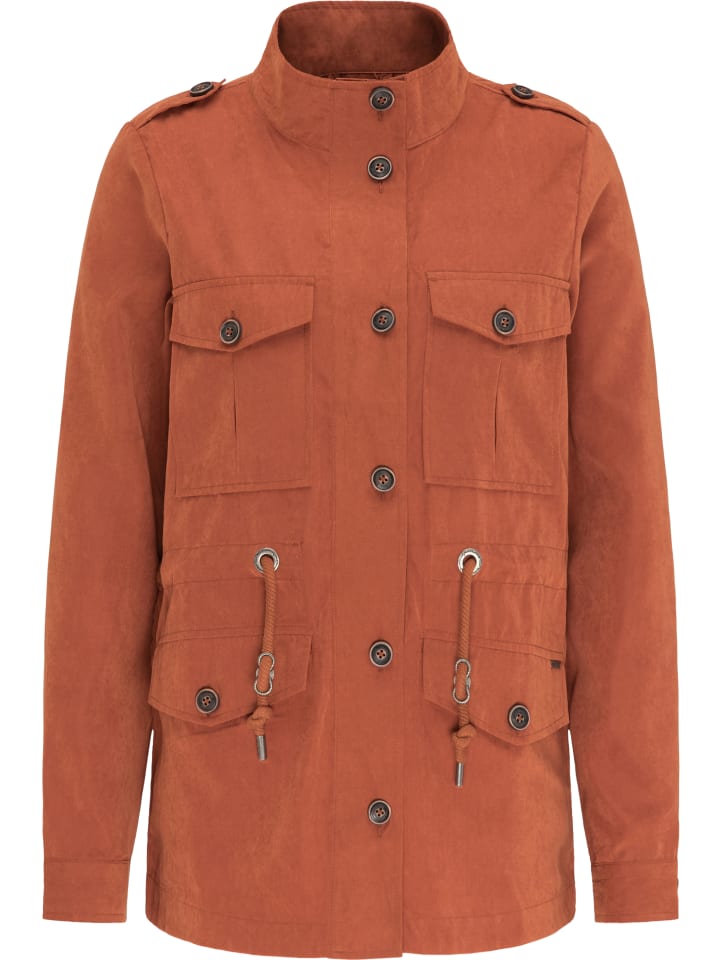 Damen Fieldjacket in Ziegelrot