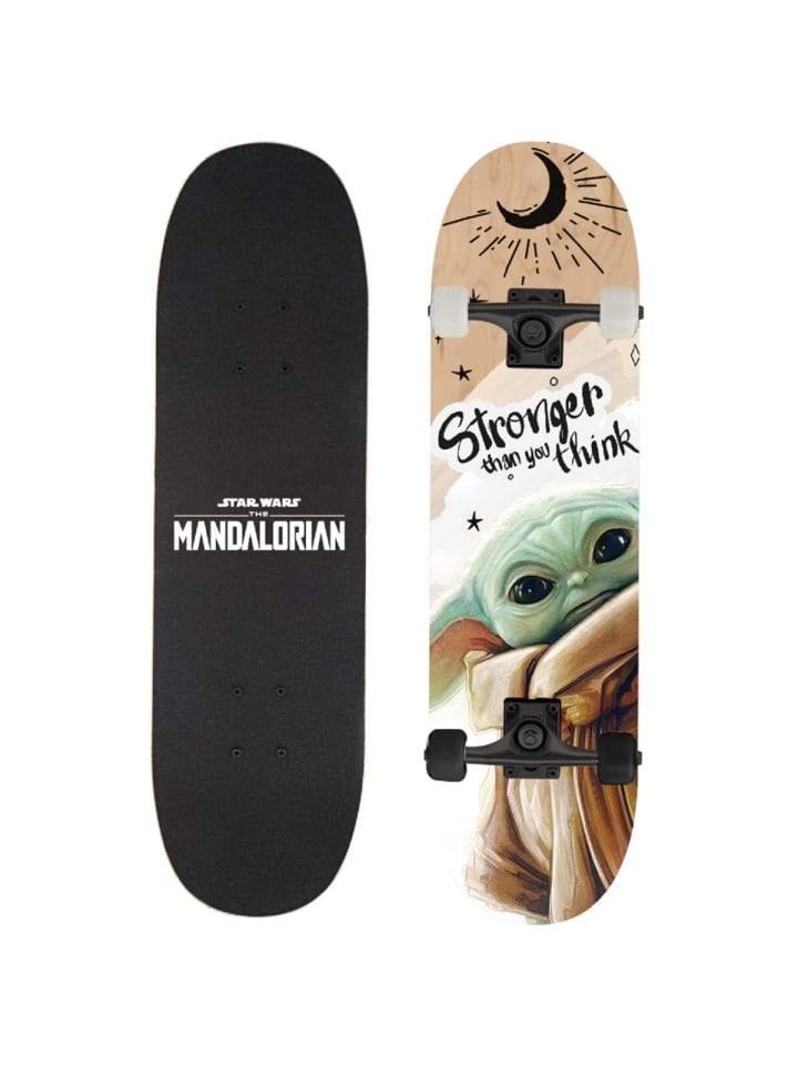Star Wars Skateboard Perfekt für Gehwege & Parks 79x20x12 cm in Schwarz