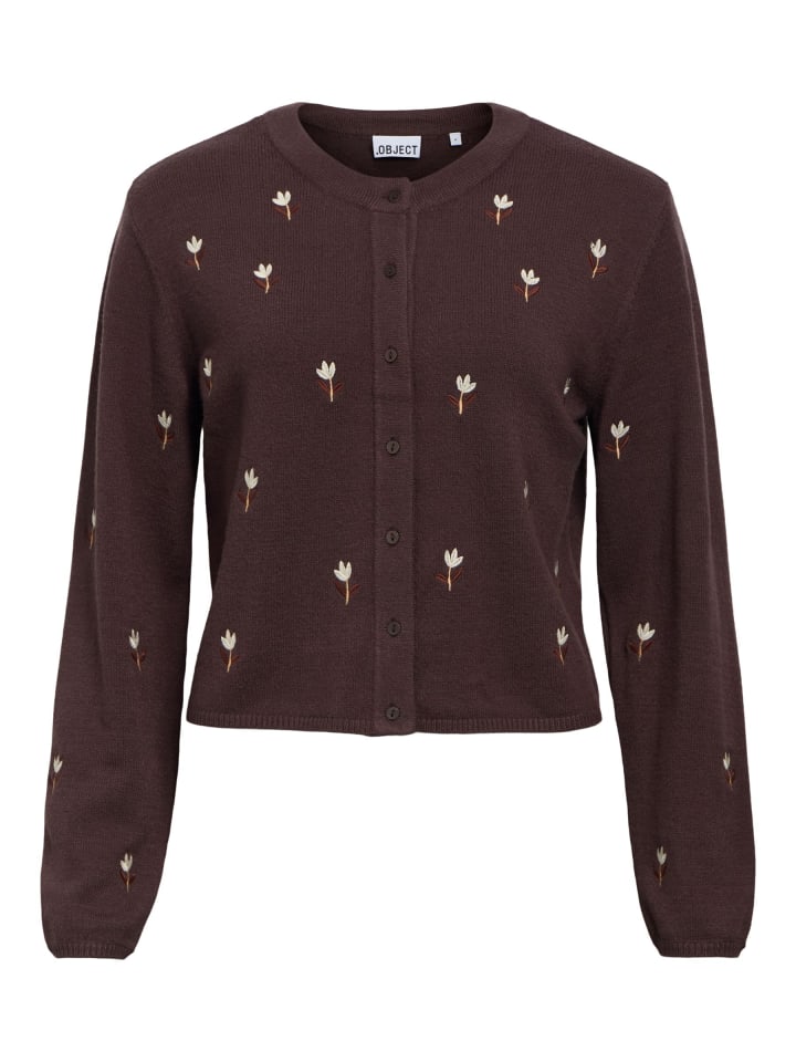 Strickjacke in Seal Brown1