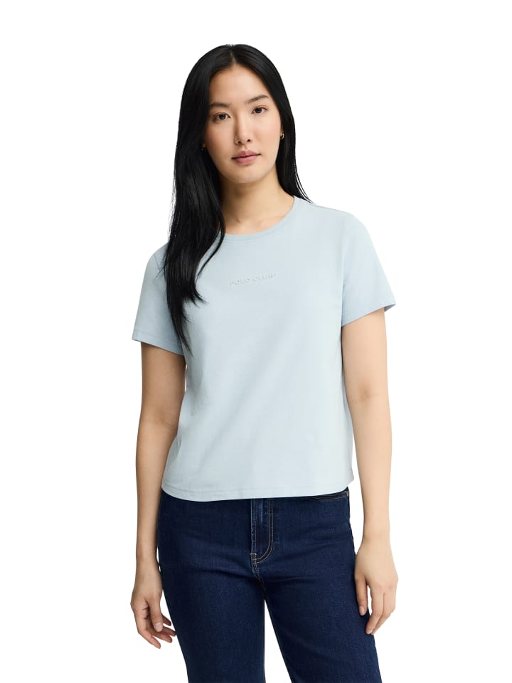 T-Shirt in Baby Blau