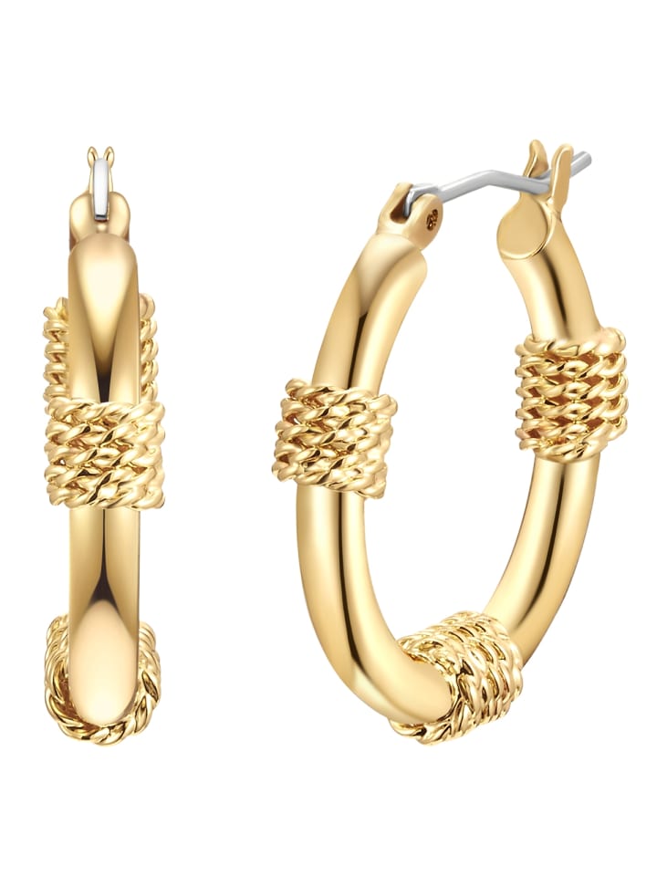 Ohrringe aus Metall-Legierung in gelbgold