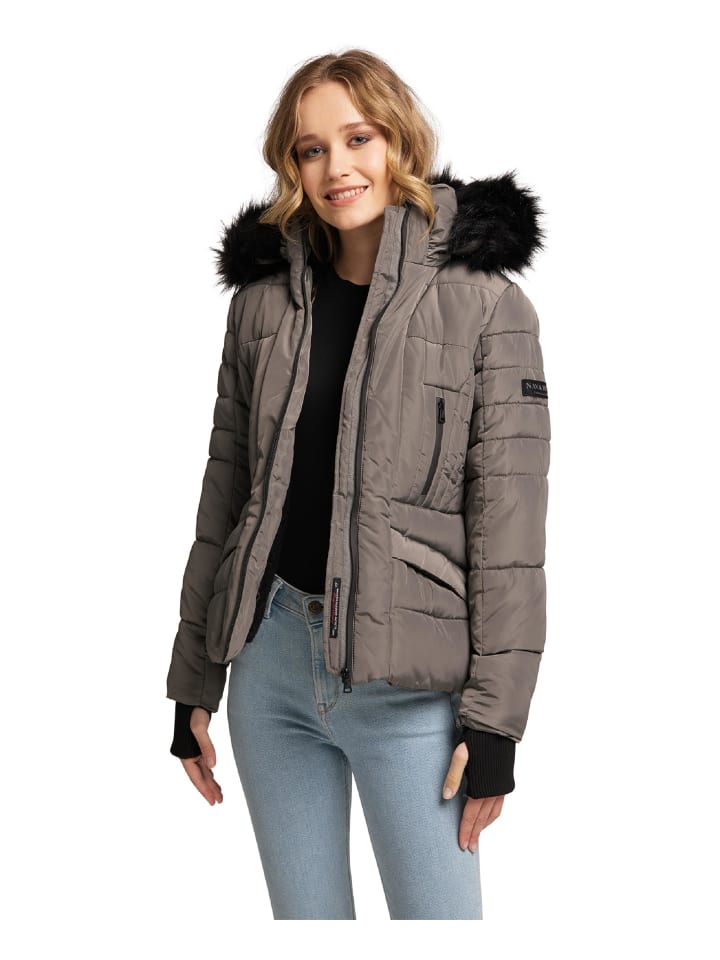 Navahoo Winterjacke Adele in Grey Olive günstig kaufen | limango | Übergangsjacken