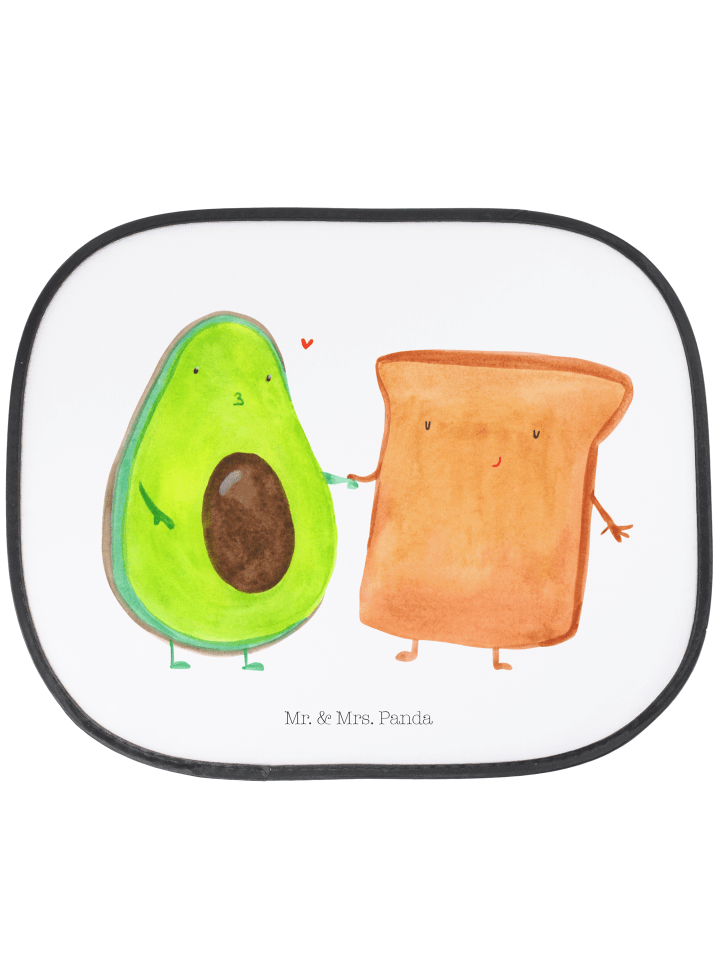 Autoscheiben Sonnenschutz Avocado Toast ohne Sp... in Weiß